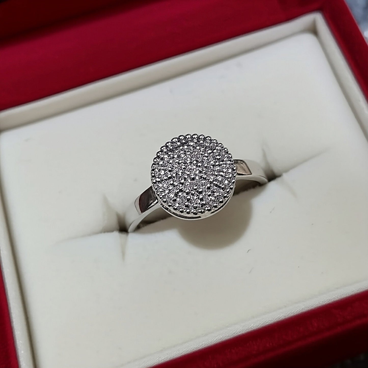 Ava Disc Ring in Sterling Silver