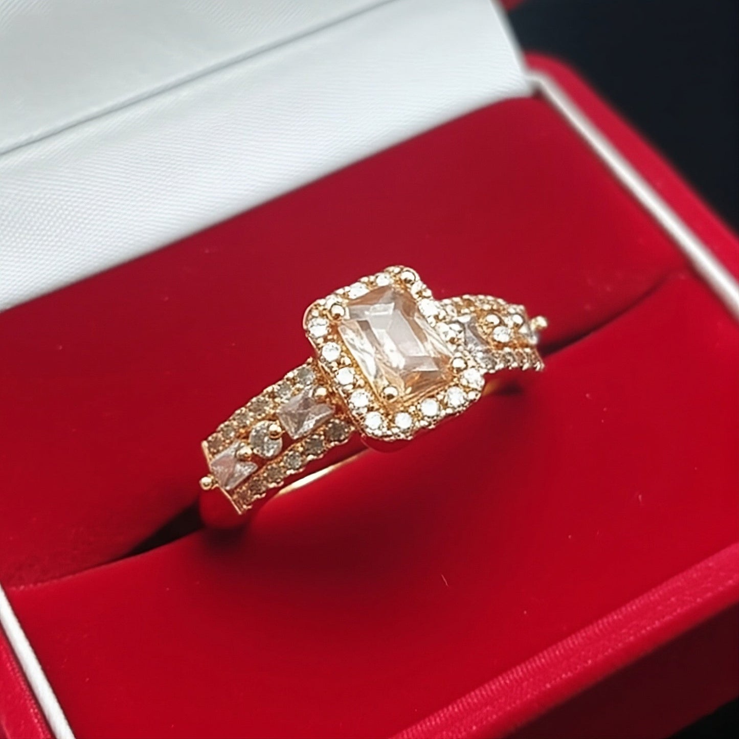 Chunky Cuban Chain Cocktail Ring