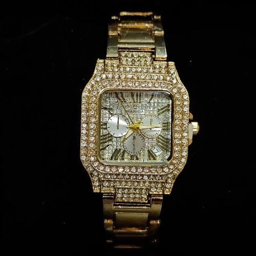 Mariga Carter iced out diamond women’s watch with full crystal luxury design
